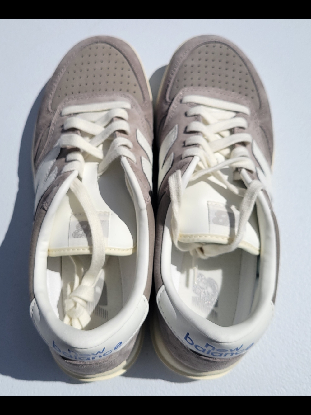 Mens Size 9 New Balance T500 sneakers in brown and white, brand new in box - Picture 9 of 16